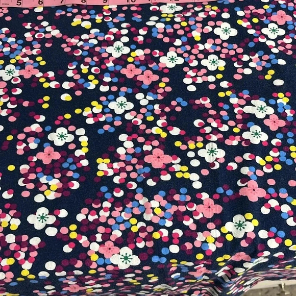 Imperfect The Talbots tee size 2x faded navy blue floral long sleeve Talbots top - Picture 7 of 11